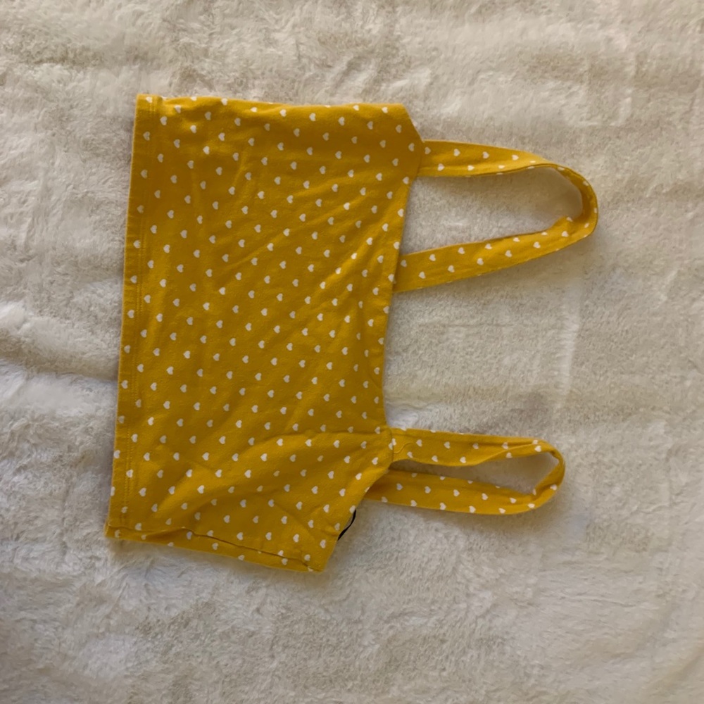 Yellow crop top